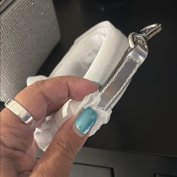 Michael Kors Silver and White Cosmetic Bag - Picture 9 of 10